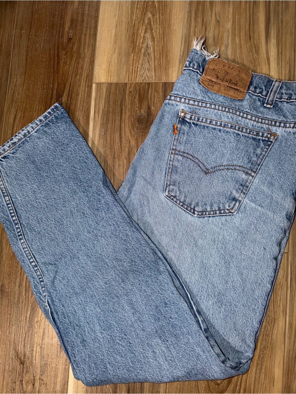 Vtg Orange Tab Levi’s 505 Regular Fit Straight Leg Jeans